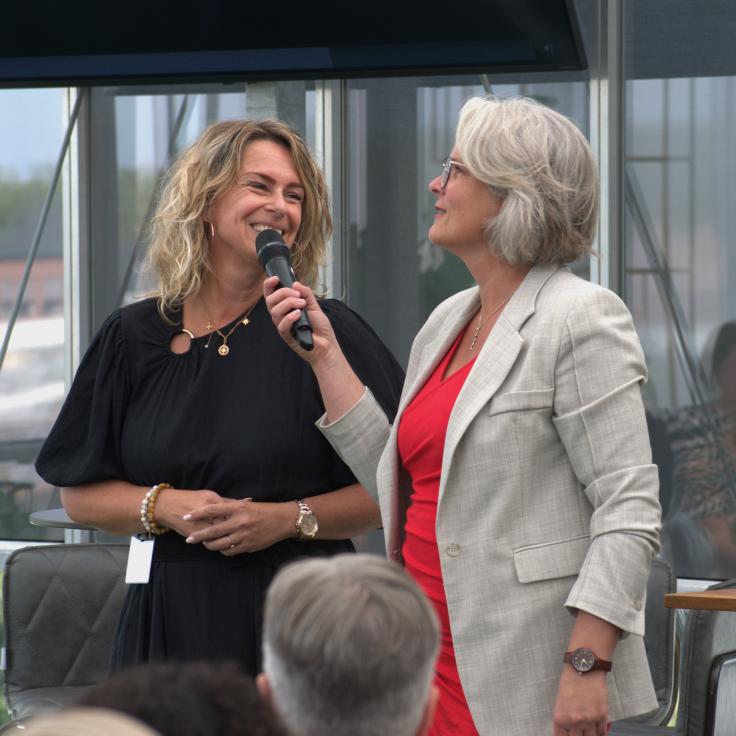 Brigitte Jansen en Martine Witteveen